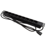 Listwa zasilająca 9 gniazd rack 19" 1U wtyk C20 ALANTEC