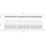 Patch panel krosowy UTP kat.5e ALANTEC