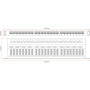 Patch panel krosowy UTP kat.5e ALANTEC