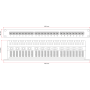 Patch panel krosowy STP kat.6 ALANTEC