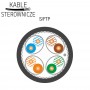 Kabel S/FTP kat.7 drut 4x2x0,57 zewnętrzny suchy ALANTEC / 500m