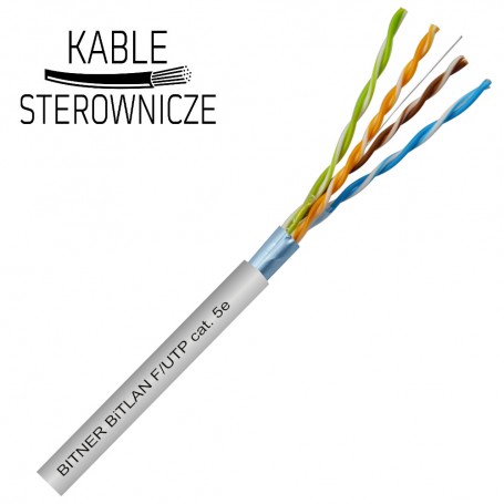 Kabel f/UTP kat.5e 4x2x0,5 BiTLAN szary BITNER