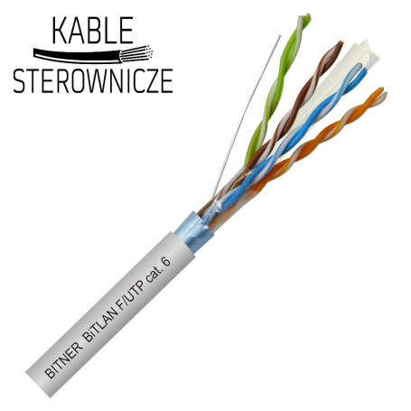 Kabel f/UTP kat.5e 4x2x0,5 BiTLAN szary BITNER