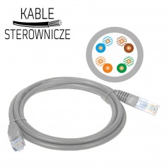 Patch cord U/UTP kat.5e 2xRJ45 PVC 5.0m szary ALANTEC