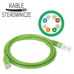 Patch cord U/UTP kat.5e 2xRJ45 PVC 2.0m zielony ALANTEC