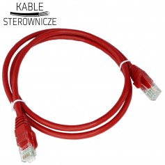 Patch cord U/UTP kat.6A 2xRJ45 LSOH 0.5m czerwony ALANTEC