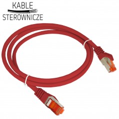 Patch cord F/UTP kat.6 2xRJ45 PVC 0.25m czerwony ALANTEC