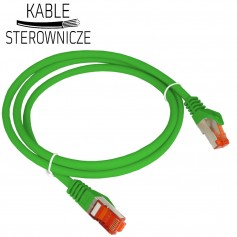 Patch cord F/UTP kat.6 2xRJ45 PVC 0.25m zielony ALANTEC