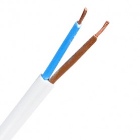 OMYP 2x0,5 Przewód elektryczny biały płaski / 100m