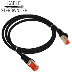 Patch cord S/FTP kat.6A 2xRJ45 LSOH 1.0m czarny ALANTEC