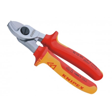 Nożyce do cięcia kabli, izolowane VDE 1000V - KNIPEX 95 16 165