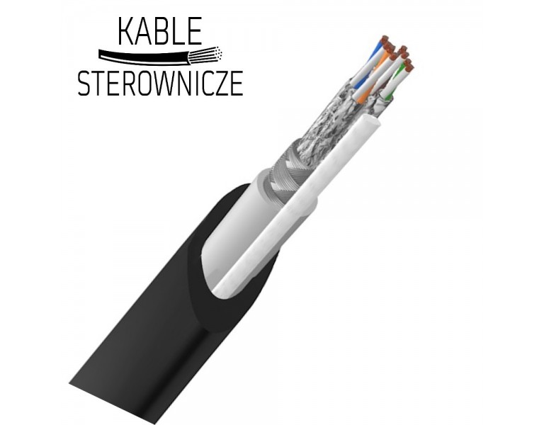 Przewód teleinformatyczny (typu skrętka) płaski do wind FLI-2YS(ST)(C)TH kat. 7